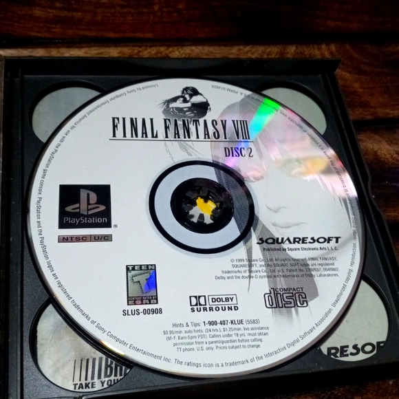 G-16 PS1 BLACK LABEL- FINAL FANTASY VIII GAME - Picture 5 of 12